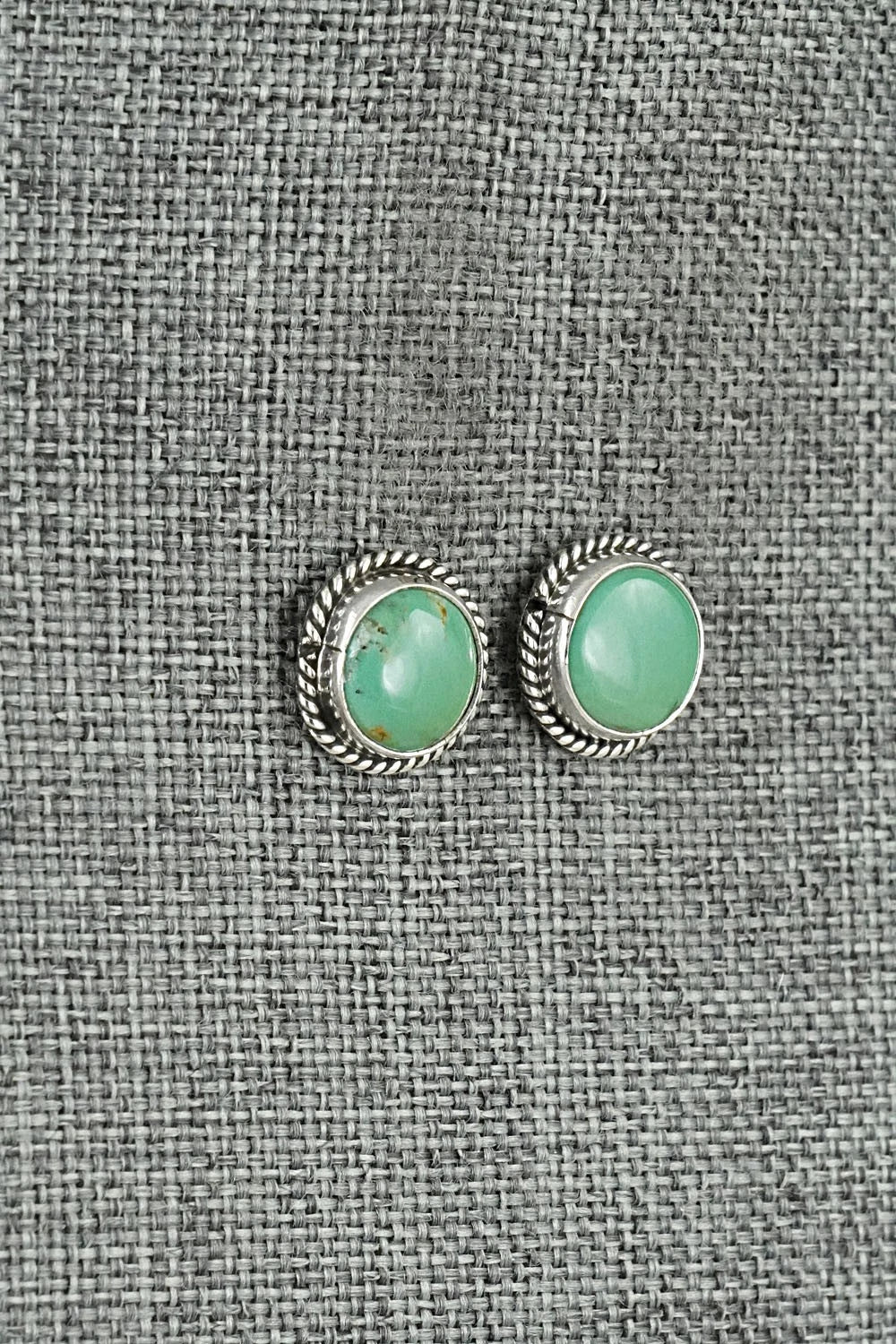 Turquoise & Sterling Silver Earrings - Rosemary Saunders