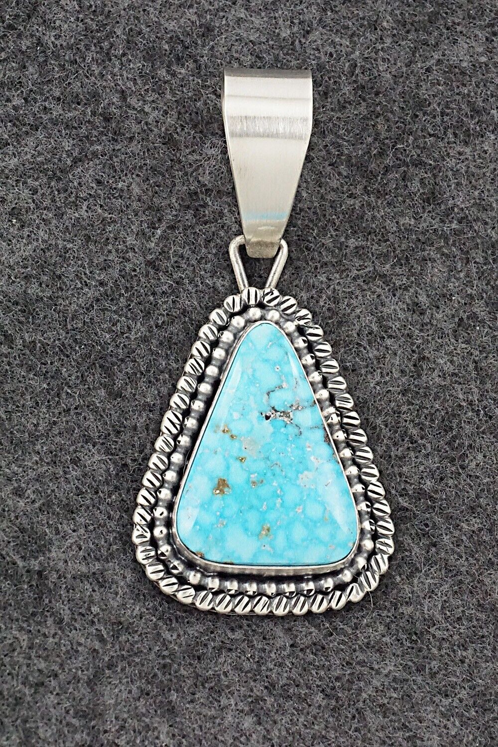 Turquoise & Sterling Silver Pendant - Daniel Benally