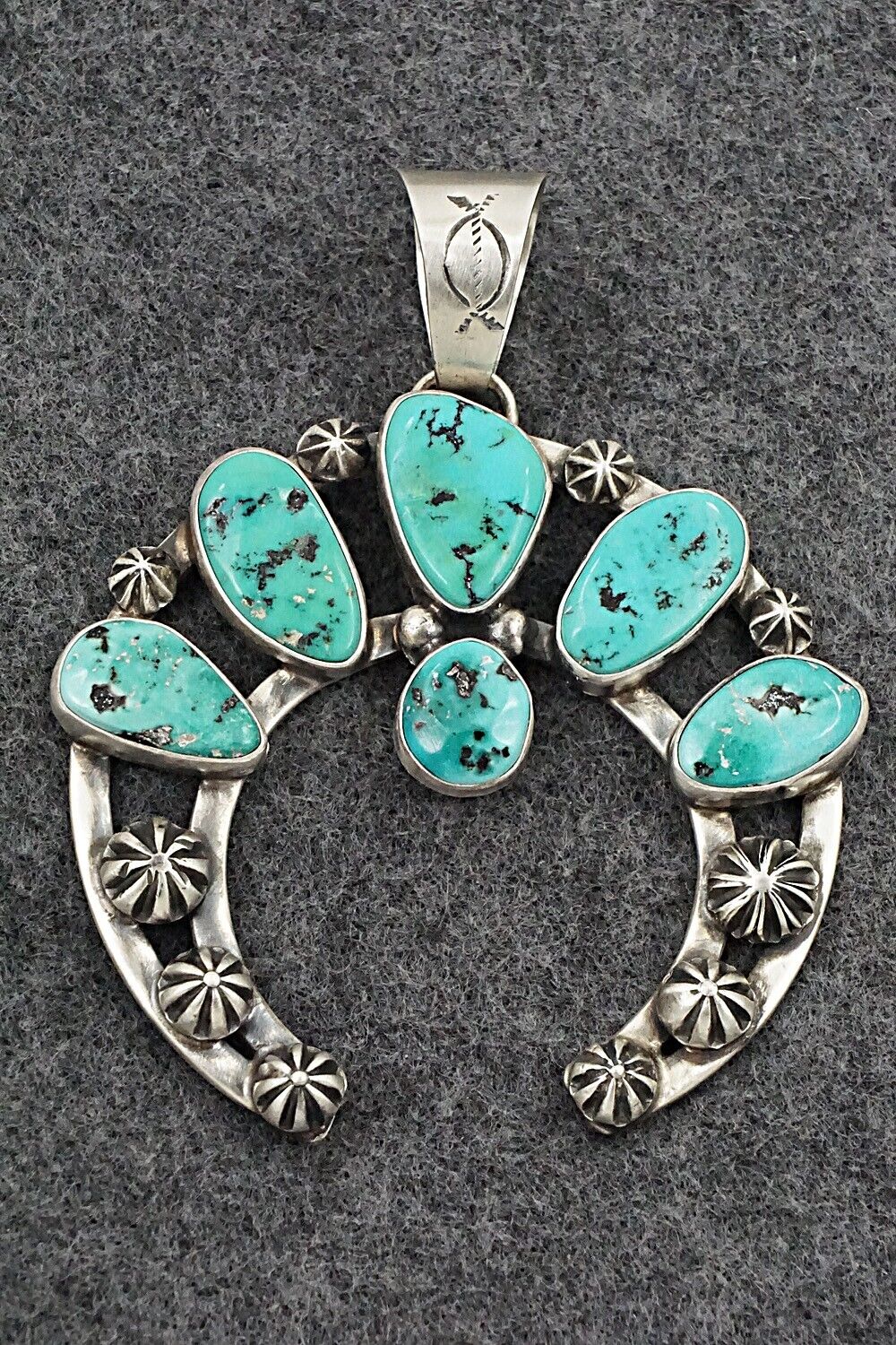 Turquoise & Sterling Silver Pendant - Darrin Livingston