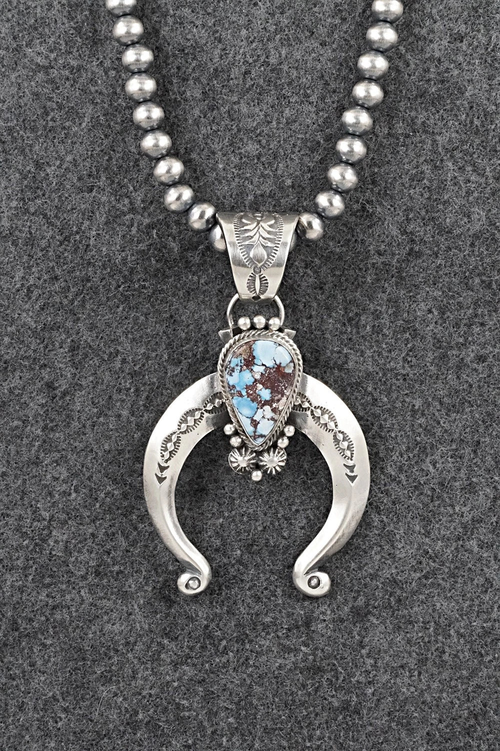 Turquoise & Sterling Silver Necklace - Samuel Yellowhair