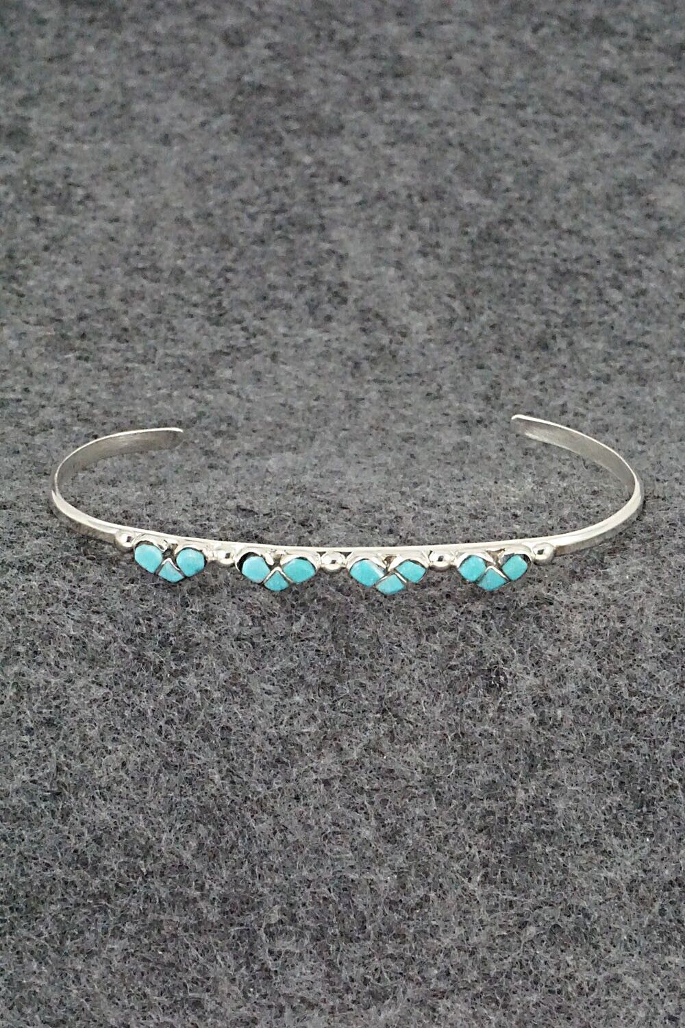Turquoise & Sterling Silver Bracelet - Karla Chavez