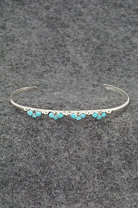 Turquoise & Sterling Silver Bracelet - Karla Chavez