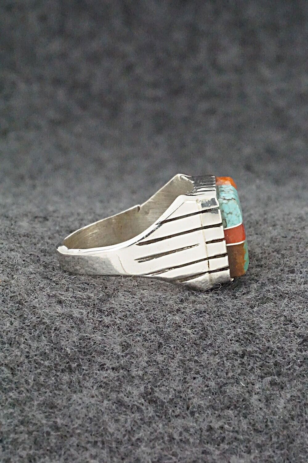 Multi-Stone & Sterling Silver Ring - Trevor Jack - Size 10