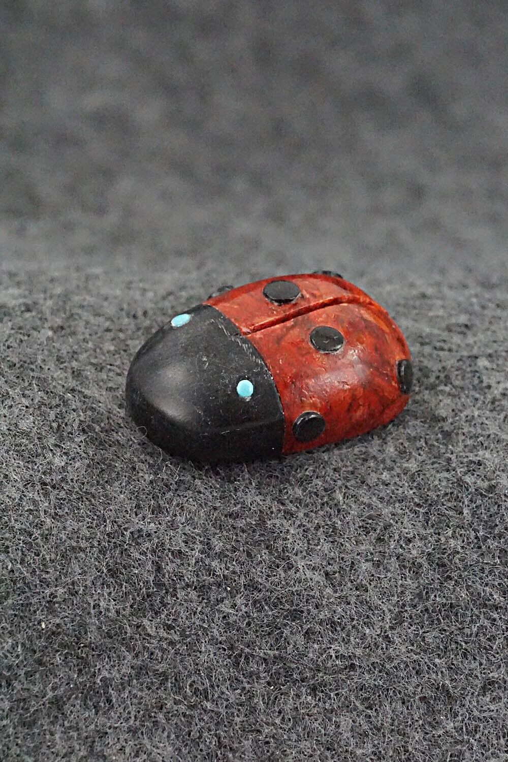 Ladybug Zuni Fetish Carving - Reynold Lunasee