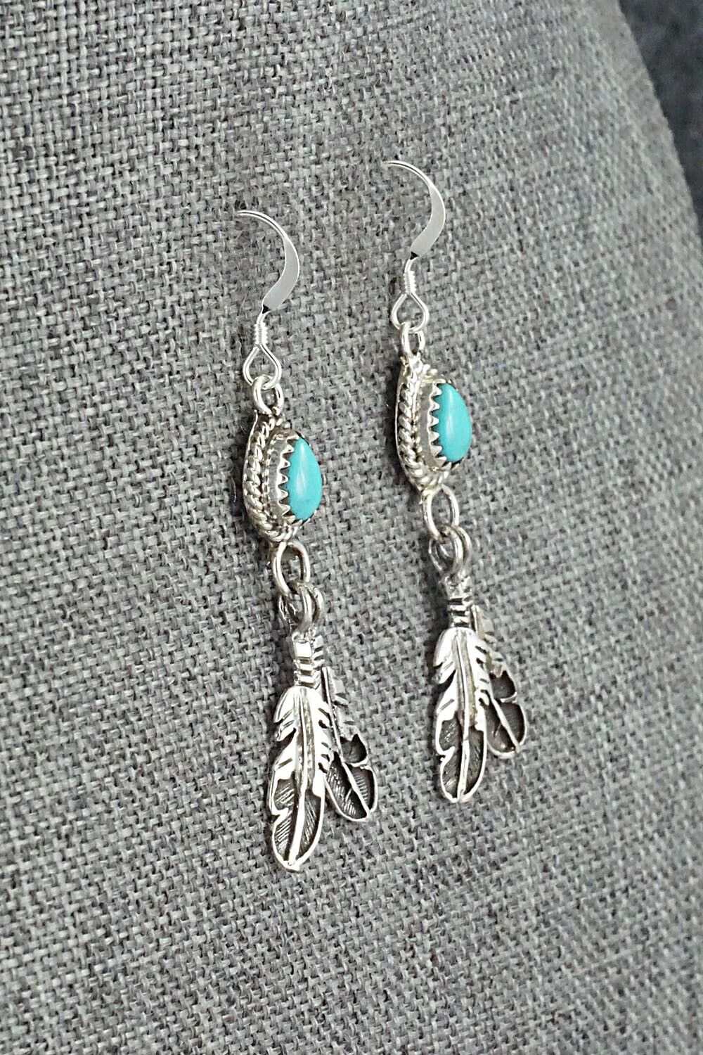 Turquoise & Sterling Silver Earrings - Sharon McCarthy