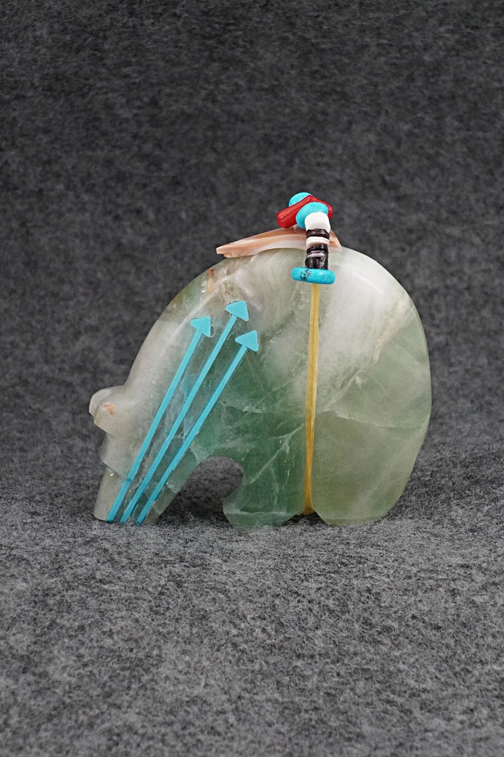 Bear Zuni Fetish Carving - Rodney Laiwakete