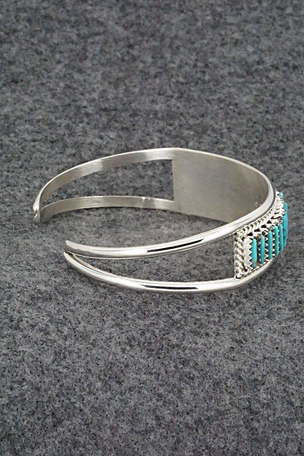 Turquoise & Sterling Silver Bracelet - Roland Francisco