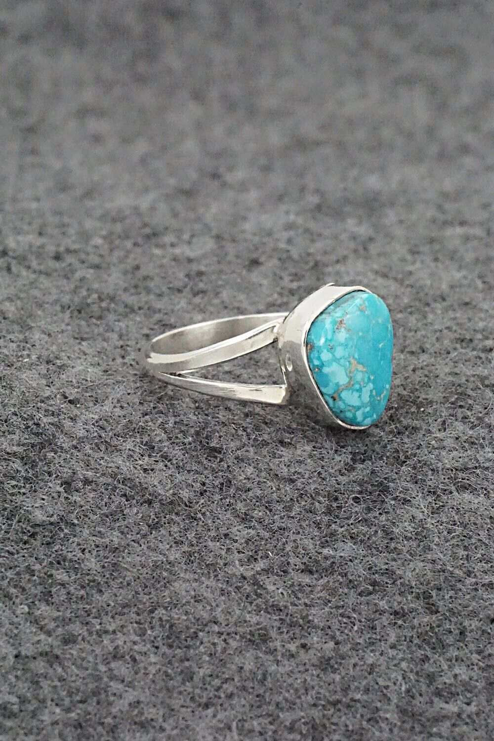 Turquoise & Sterling Silver Ring - Theresa Smith - Size 6.75