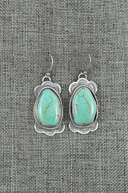 Turquoise & Sterling Silver Earrings - Bobby Johnson