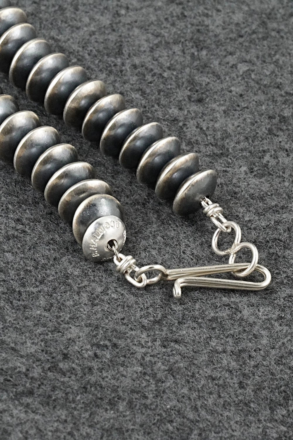 Sterling Silver Navajo Pearl Necklace 22" - Bryannen Halwood