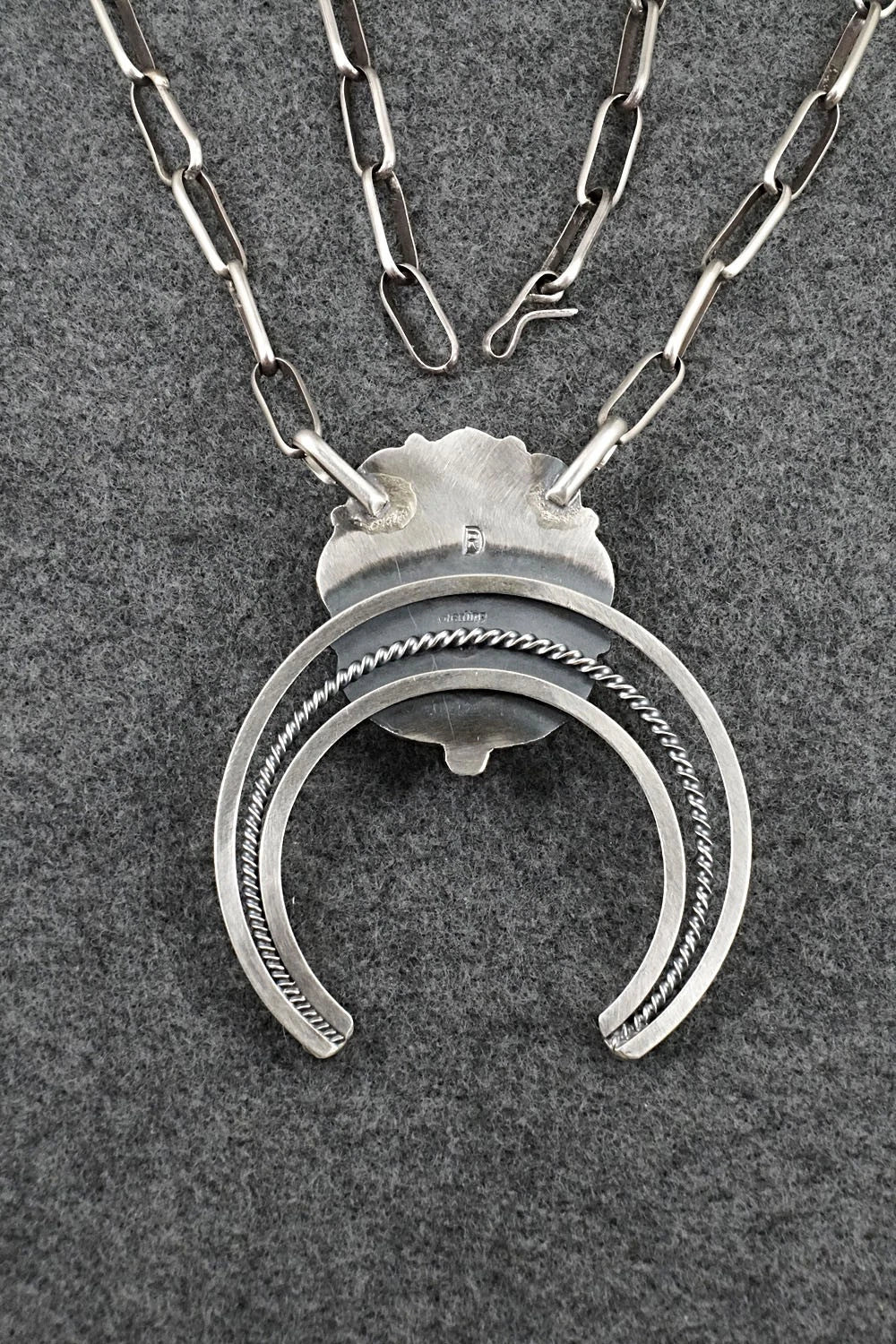 Turquoise & Sterling Silver Necklace - Raymond Delgarito