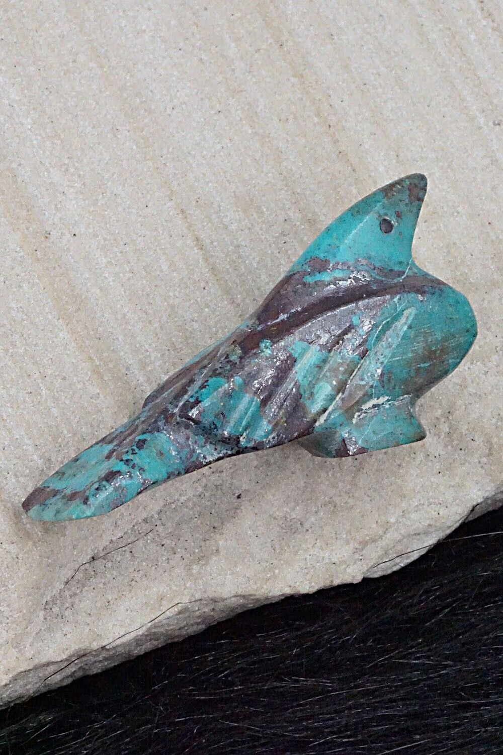 Bird Zuni Fetish Carving - Calvert Bowannie