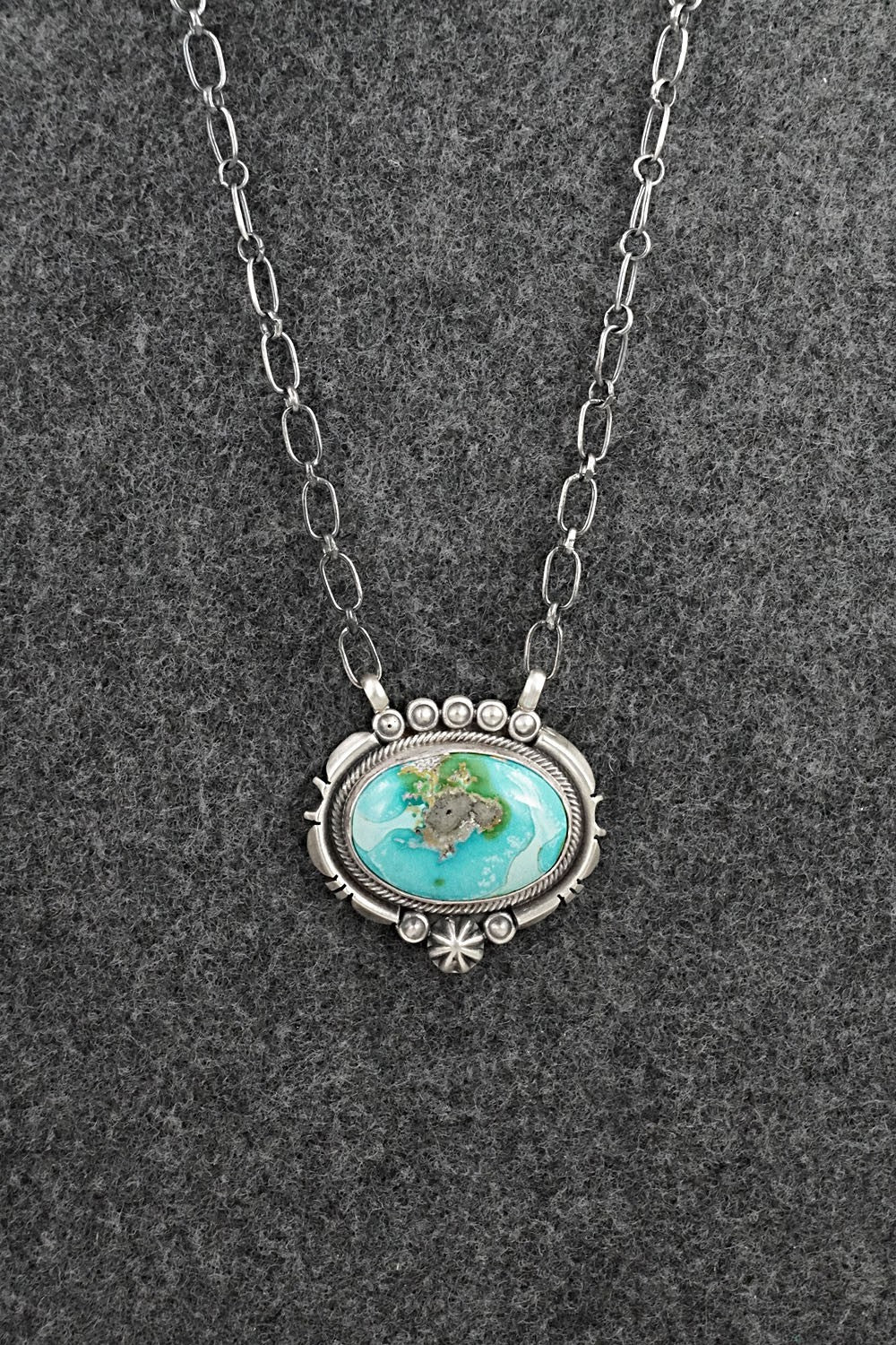 Turquoise & Sterling Silver Necklace - Daniel Benally