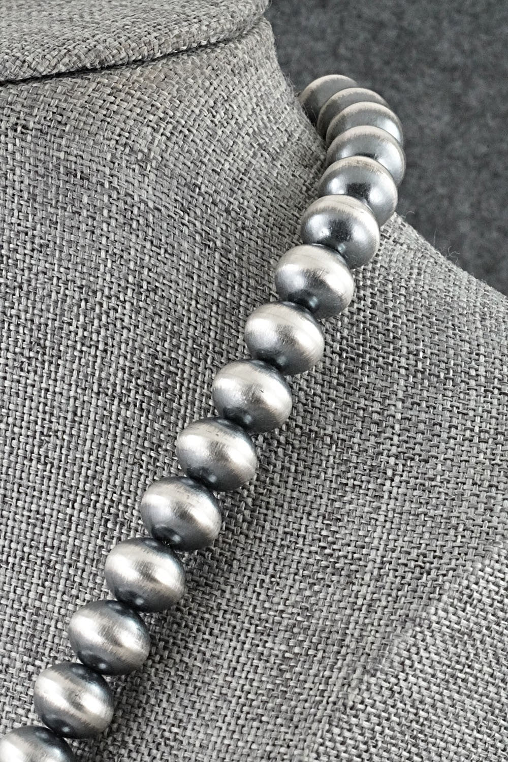 Sterling Silver Navajo Pearl Necklace 18" - Tonisha Haley
