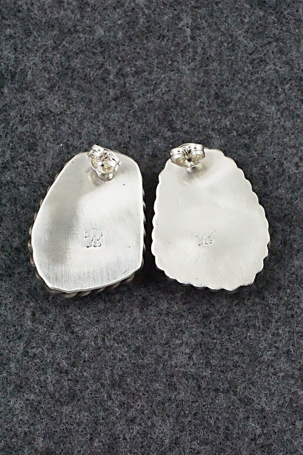 White Buffalo & Sterling Silver Earrings - Sharon McCarthy