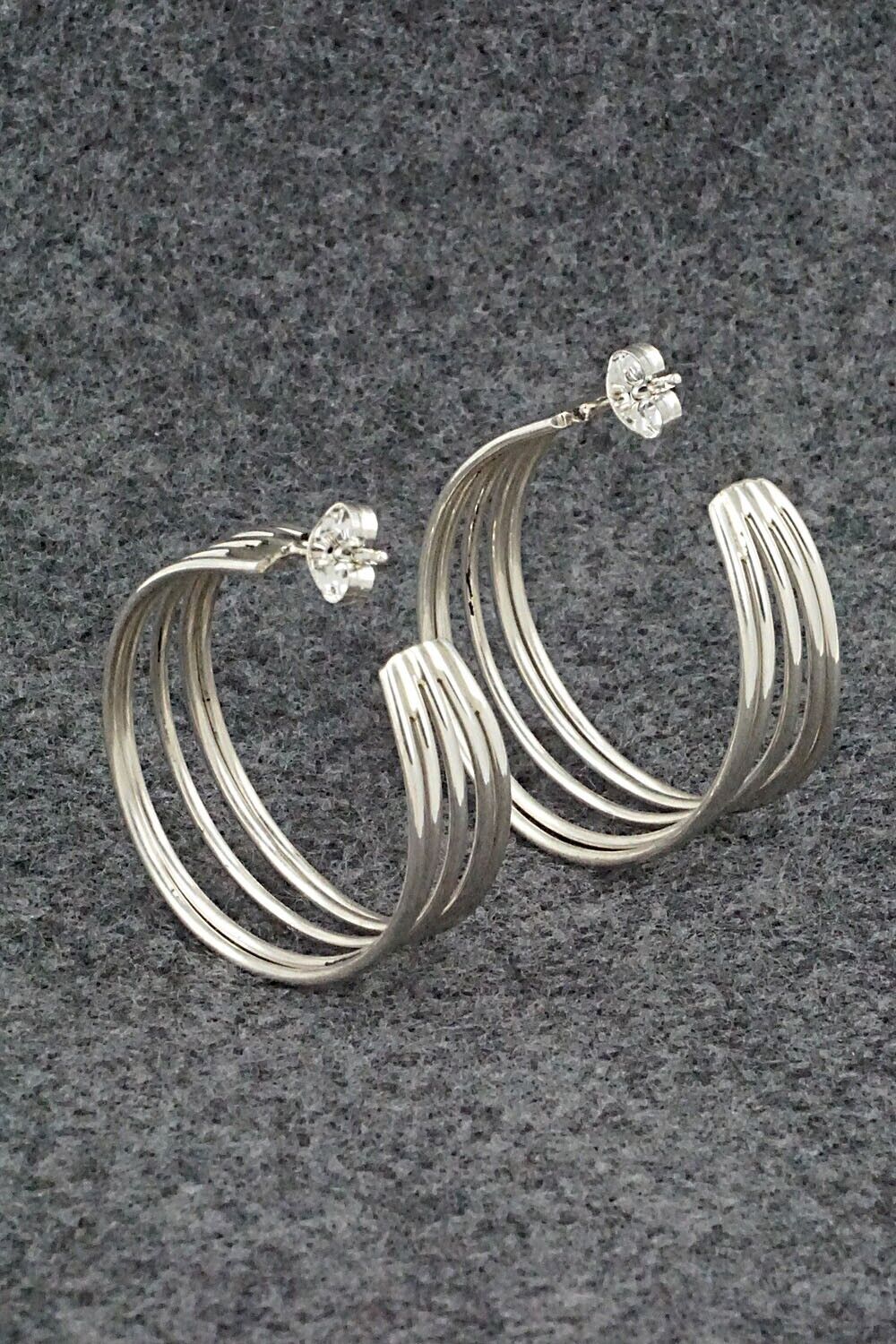 Sterling Silver Hoop Earrings - Janet Smith