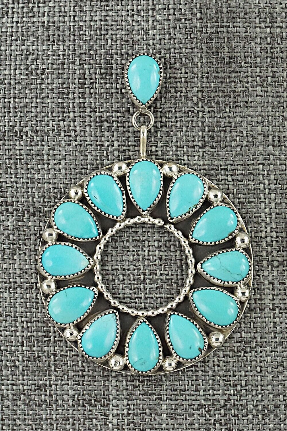 Turquoise & Sterling Silver Earrings - Anthony Skeets