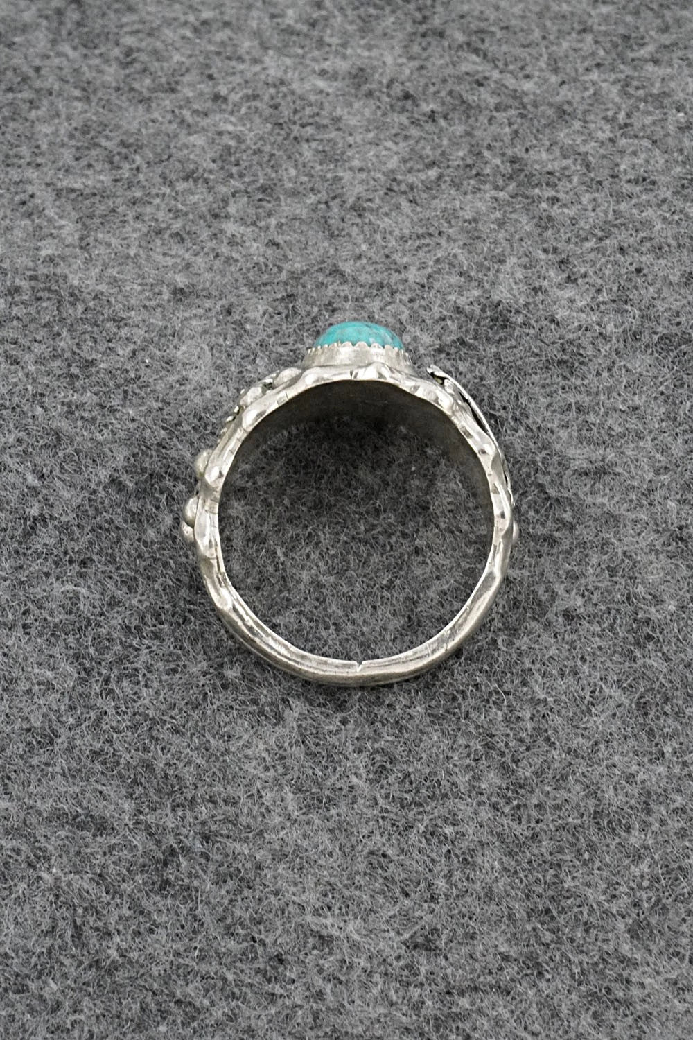 Turquoise & Sterling Silver Ring - Genevieve Francisco - Size 11.5