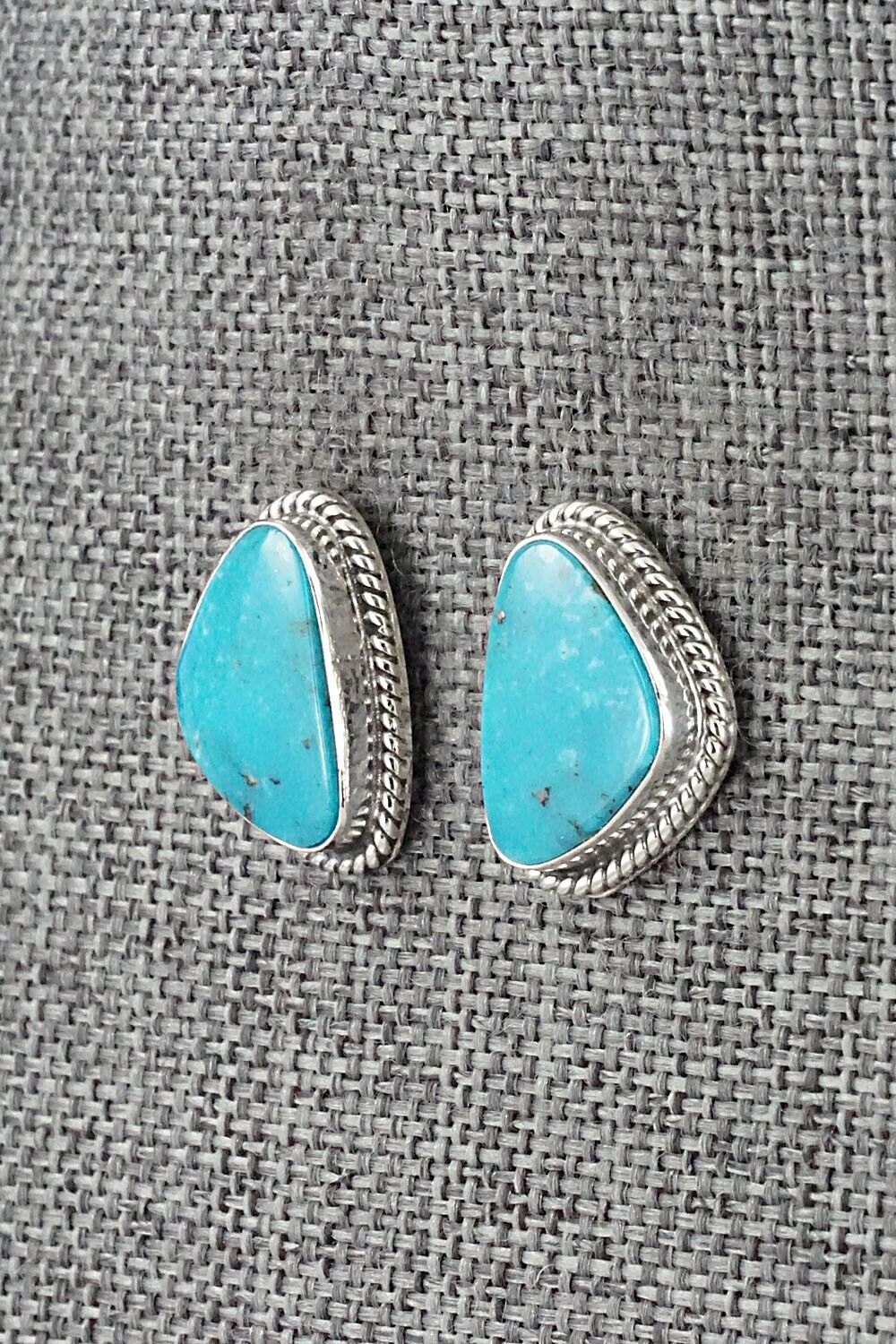 Turquoise & Sterling Silver Earrings - Sharon McCarthy