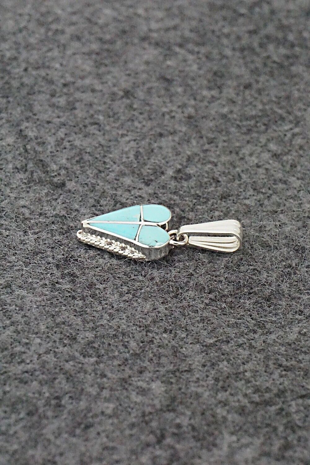 Turquoise & Sterling Silver Pendant - Velda Nastacio