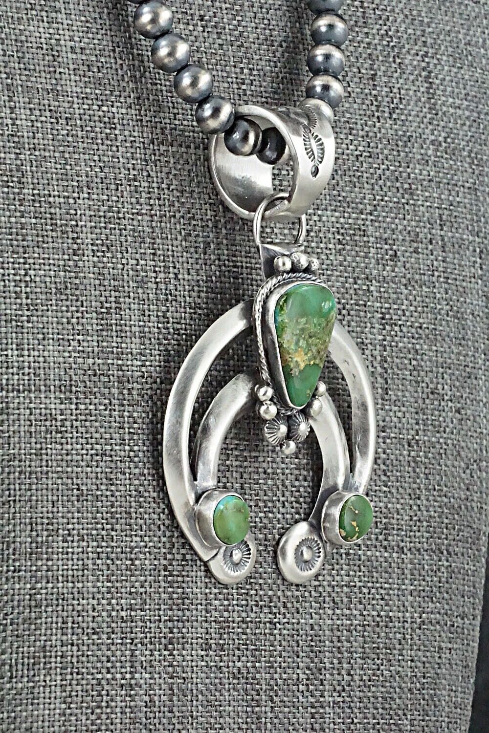 Turquoise & Sterling Silver Necklace - Paige Gordon