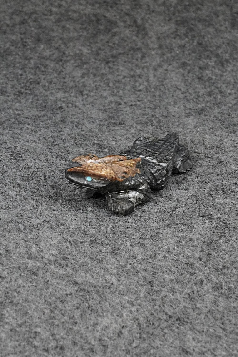 Horned Toad Zuni Fetish Carving - Tony Mackel