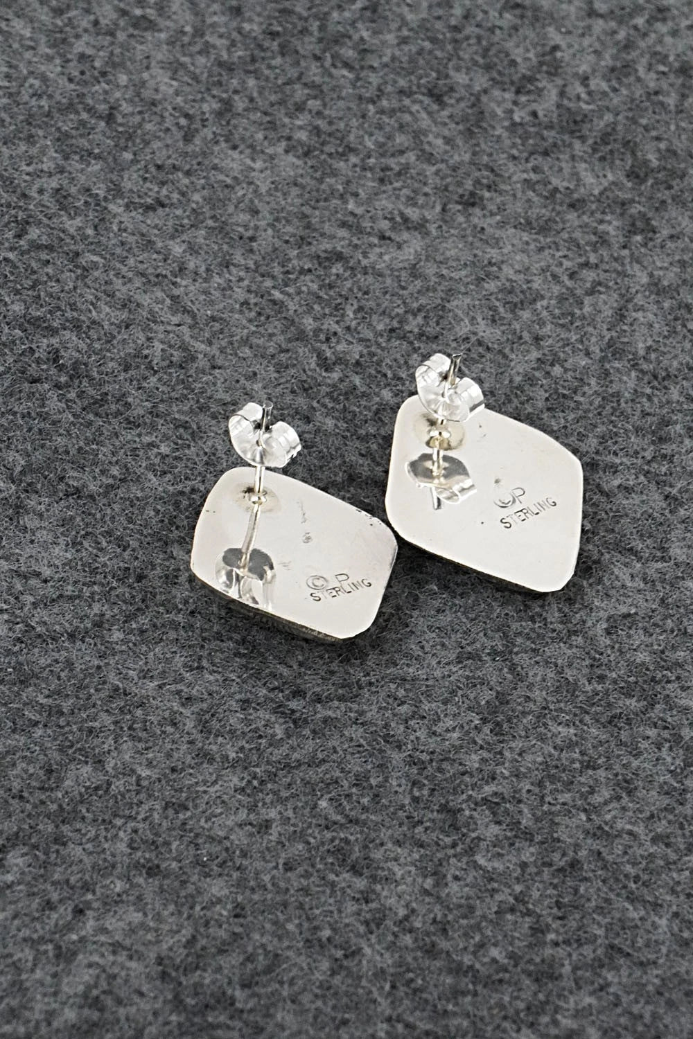 Turquoise & Sterling Silver Earrings - Phil Perry