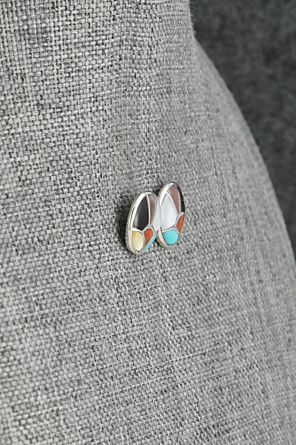Multi-Stone & Sterling Silver Earrings - Orena Leekya