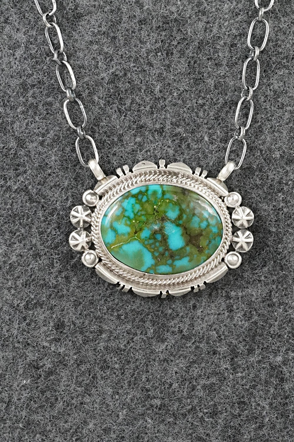 Turquoise & Sterling Silver Necklace - Marita Benally