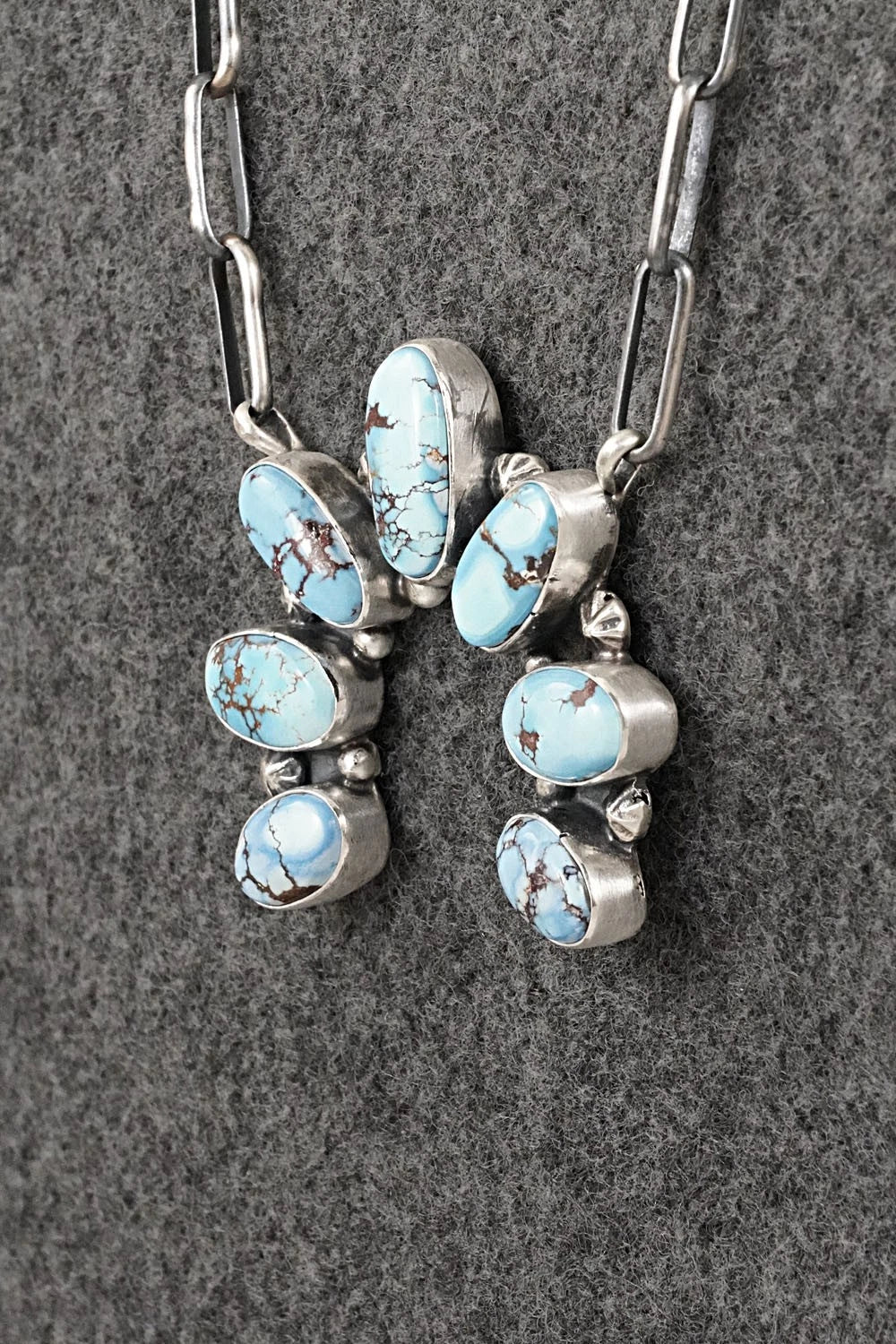 Turquoise & Sterling Silver Necklace - Darrin Livingston