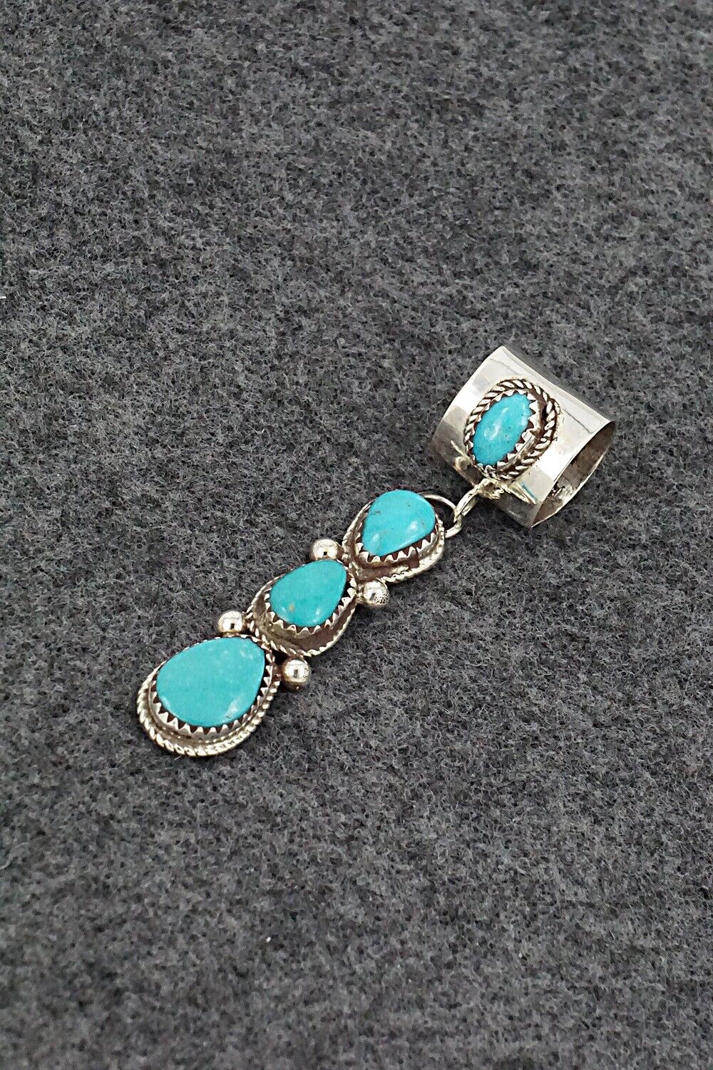 Turquoise & Sterling Silver Pendant - Ernest Hawthorne