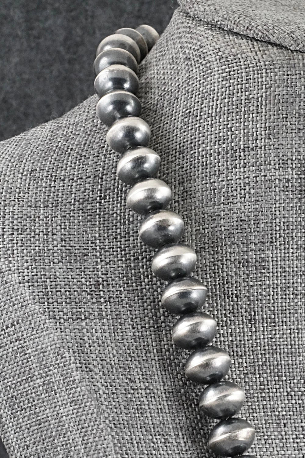 Sterling Silver Navajo Pearl Necklace 24" - Presley Haley