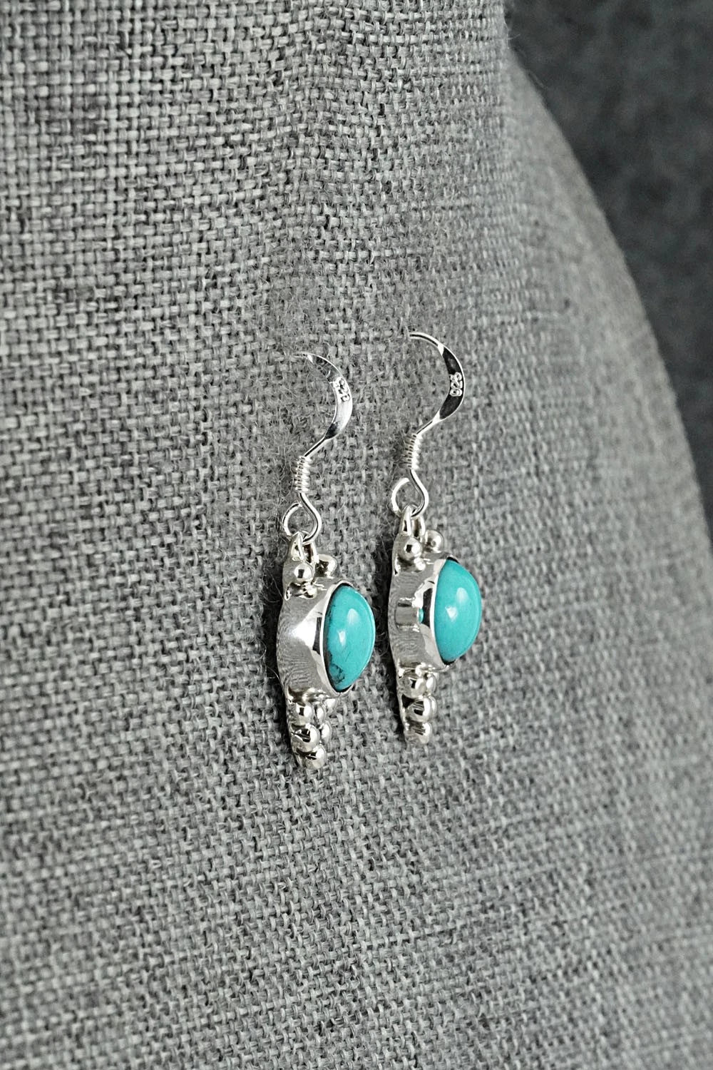 Turquoise & Sterling Silver Earrings - Isabell Yazzie