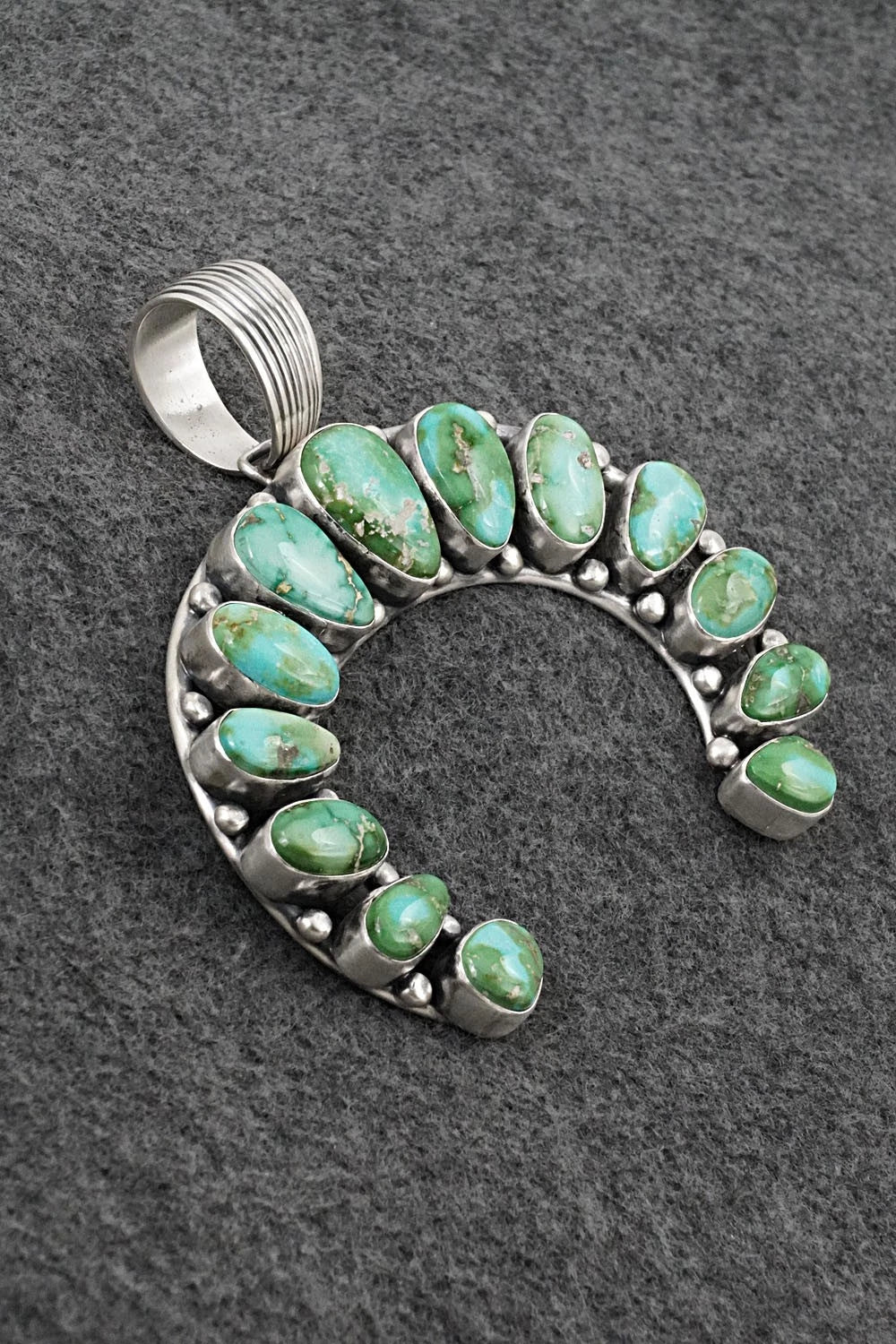 Turquoise & Sterling Silver Naja Pendant - Randy Boyd
