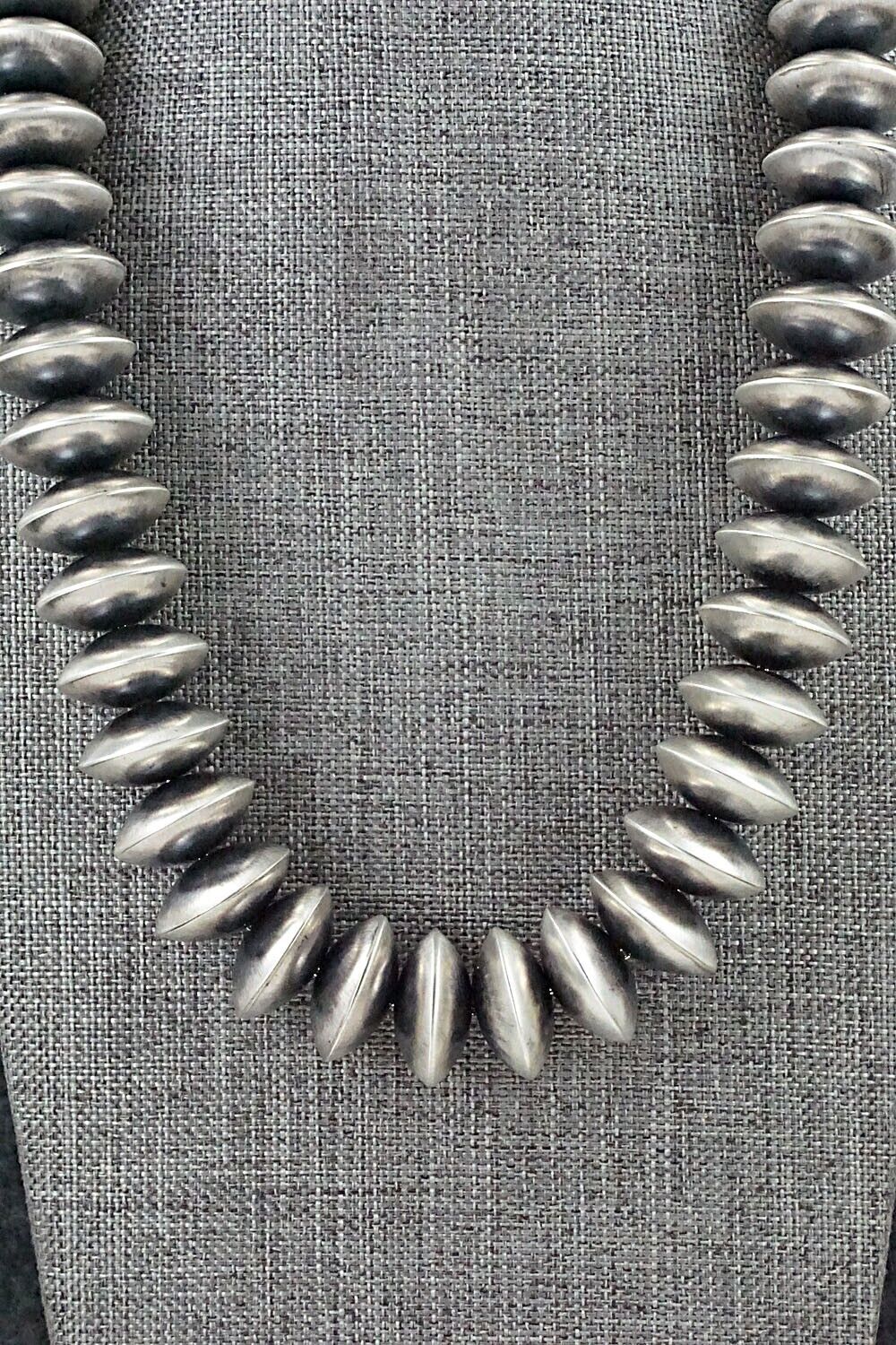 Sterling Silver Navajo Pearl Necklace - Bryannen Halwood