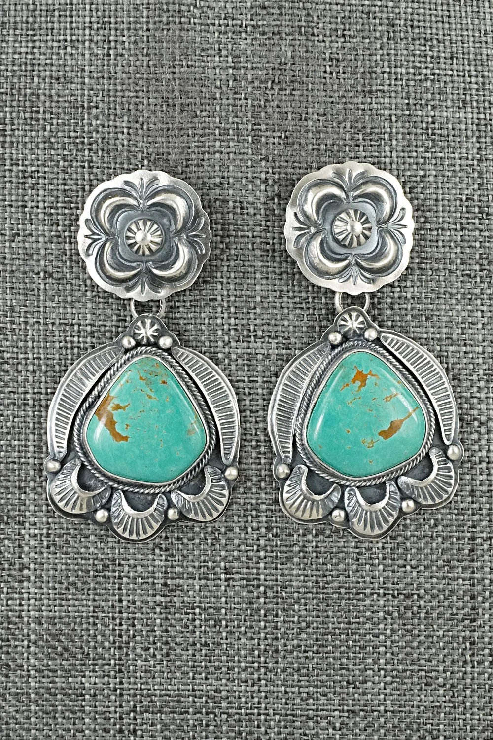 Turquoise & Sterling Silver Earrings - Randy Boyd