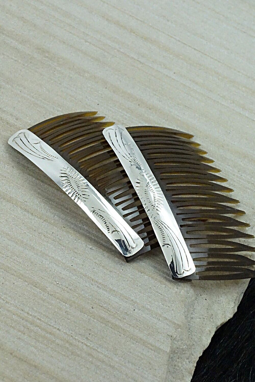 Sterling Silver Hair Combs - Randall Dalgai