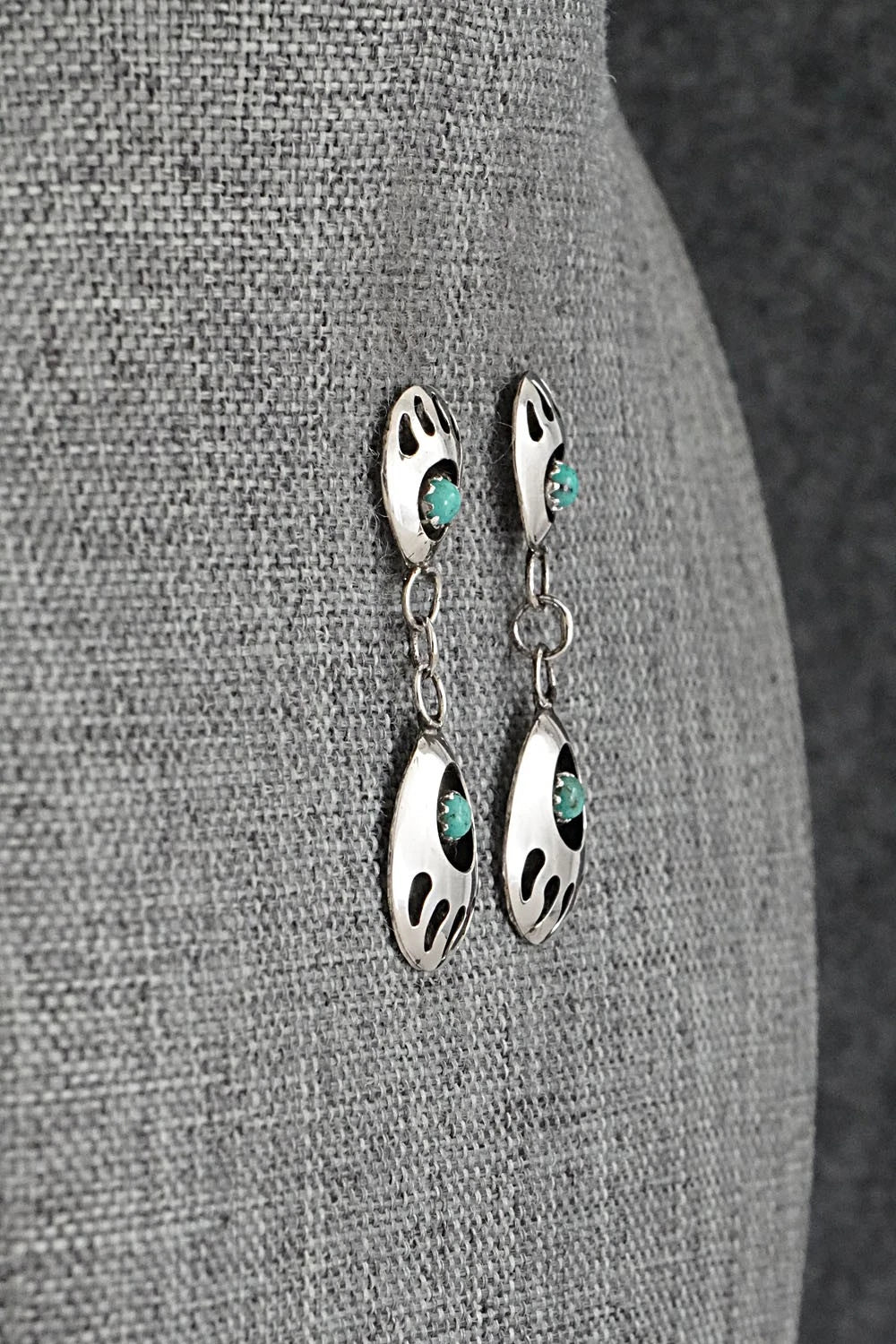 Turquoise & Sterling Silver Earrings - Sandra Parker