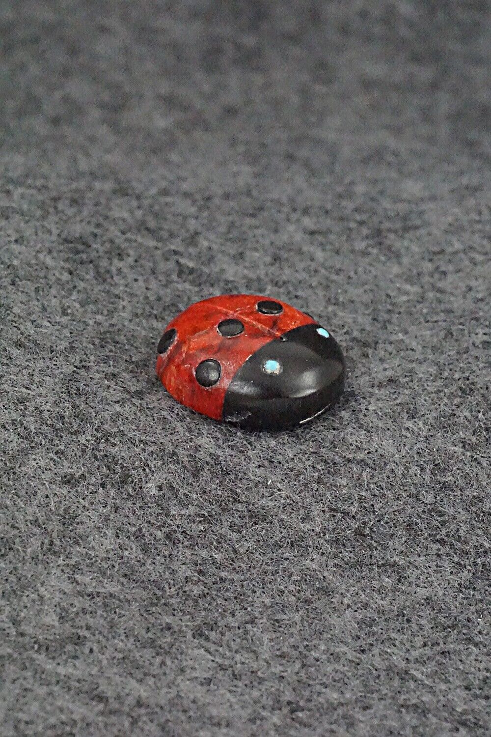 Ladybug Zuni Fetish Carving - Reynold Lunasee