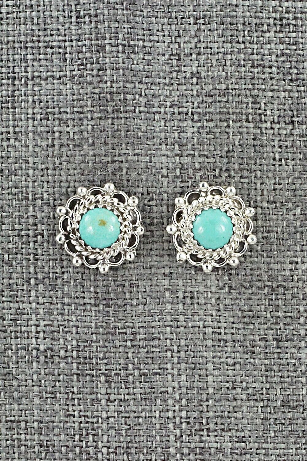 Turquoise & Sterling Silver Earrings - Harris Largo