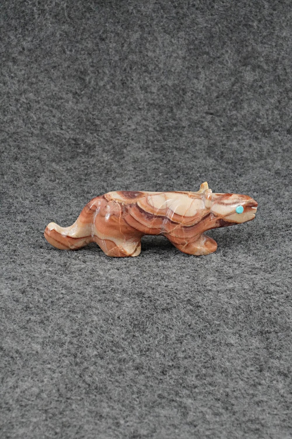 Mountain Lion Zuni Fetish Carving - Ronnie Lunasee