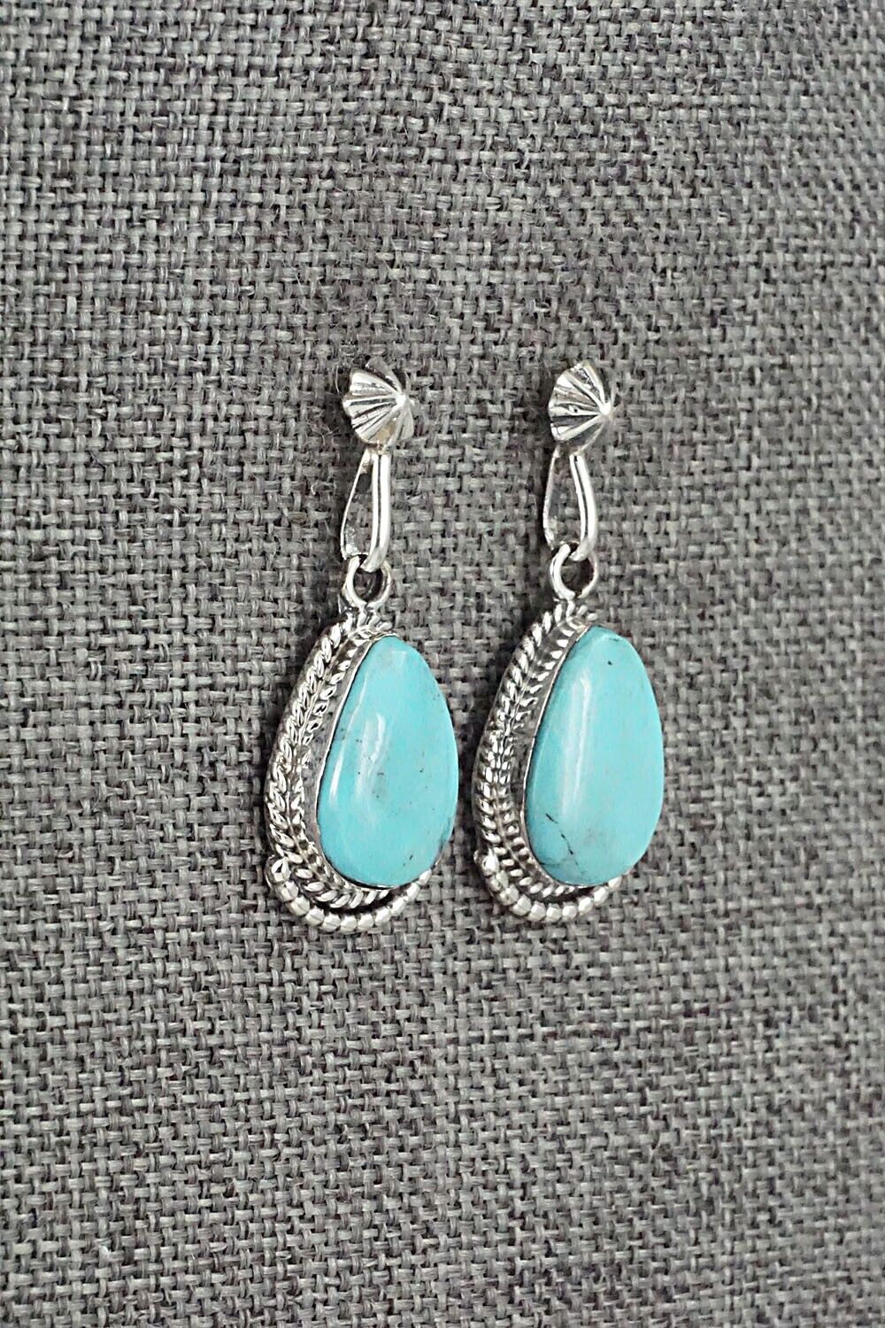 Turquoise and Sterling Silver Earrings - Sharon McCarthy