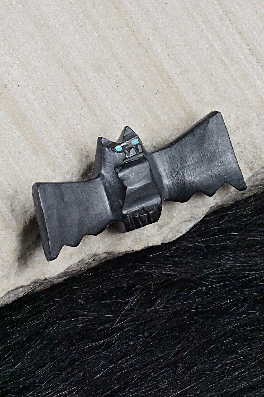 Bat Zuni Fetish Carving - Tim Lementino