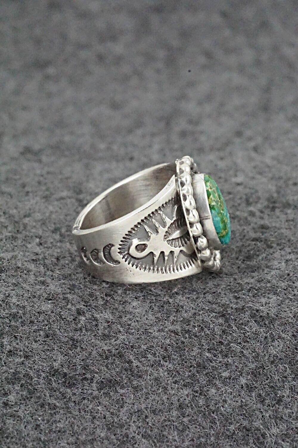 Turquoise & Sterling Silver Ring - Samuel Yellowhair - Size 6