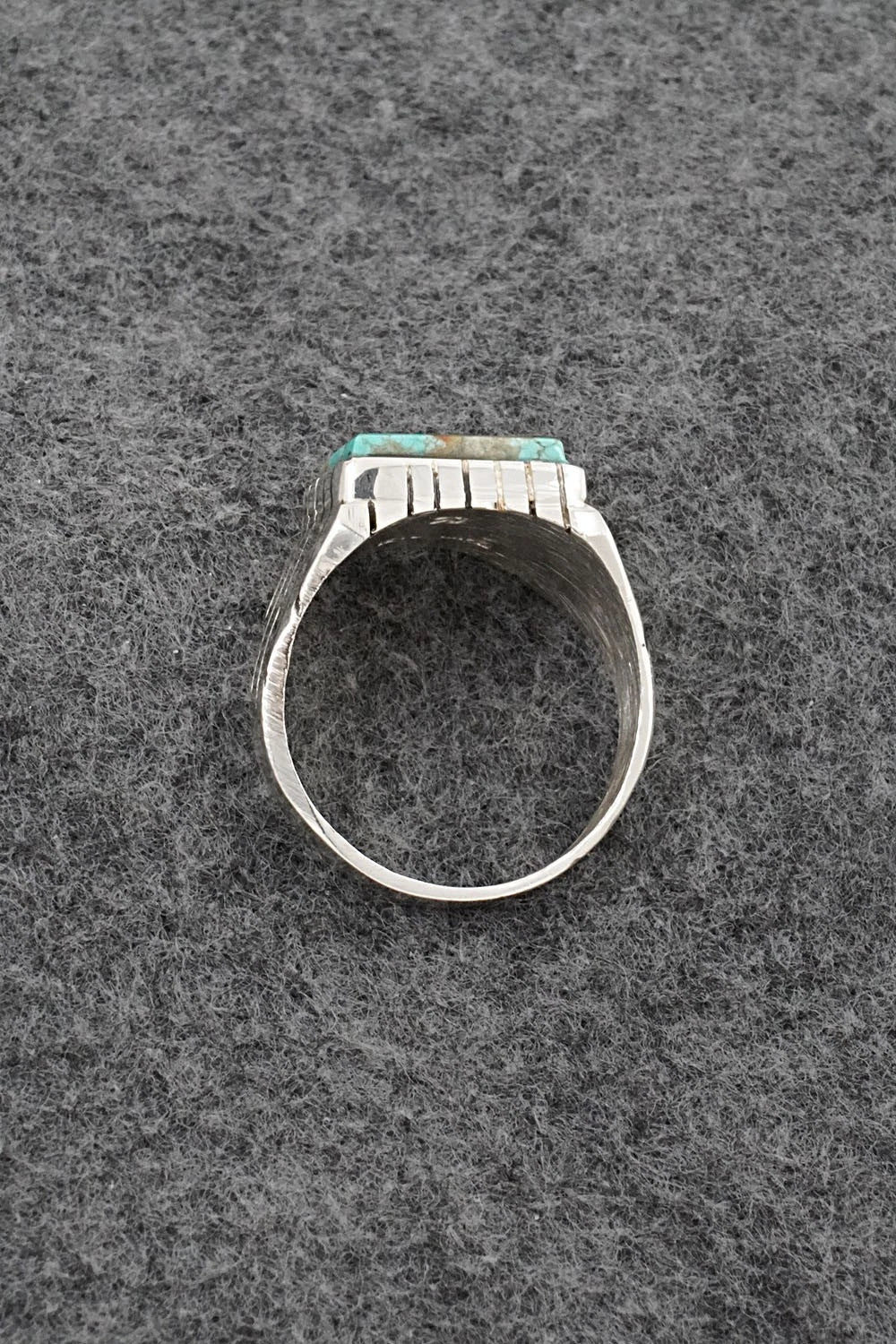 Turquoise & Sterling Silver Ring - Trevor Jack - Size 11.5