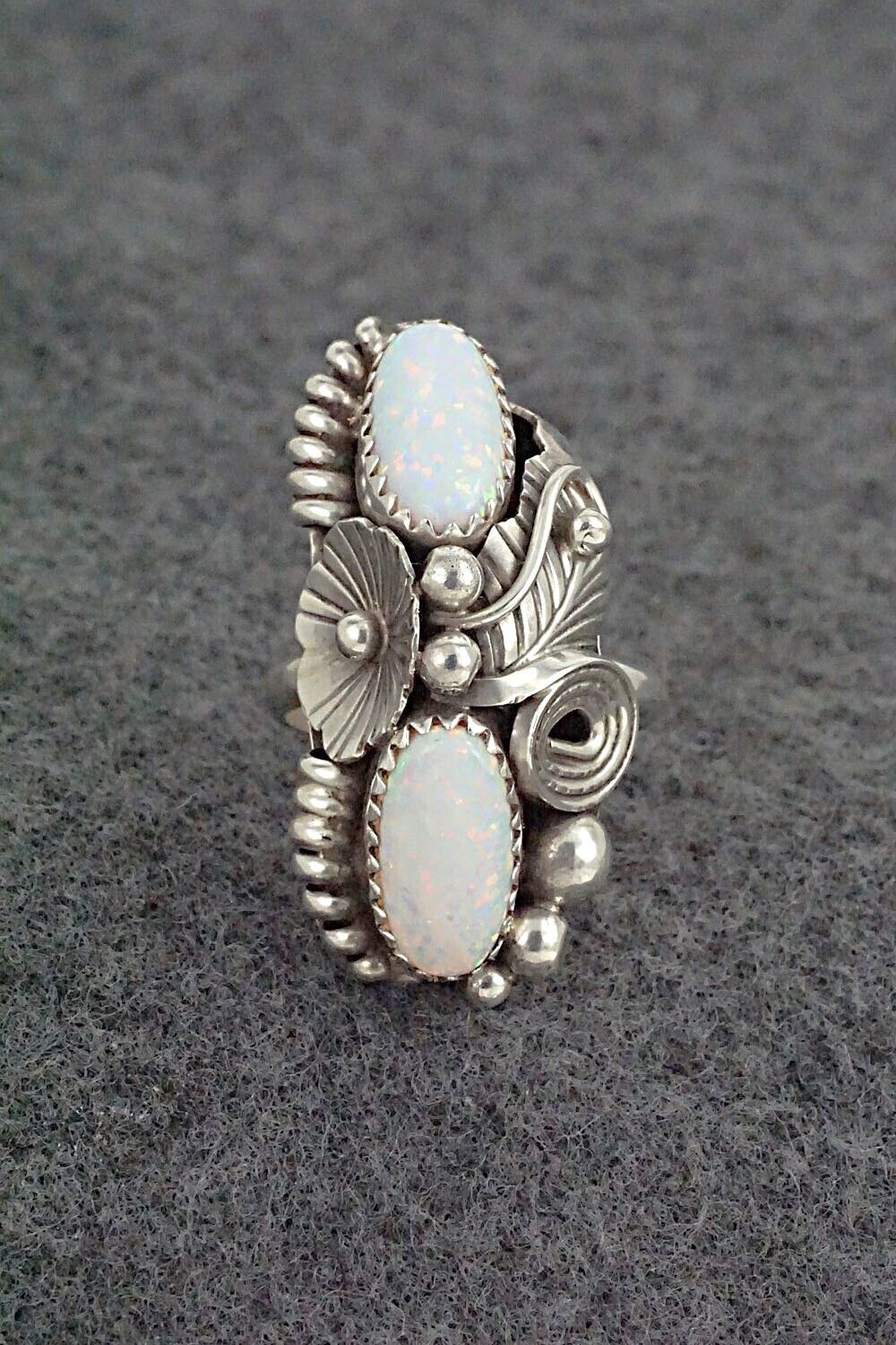 Opalite & Sterling Silver Ring - Max Calladitto - Size 5