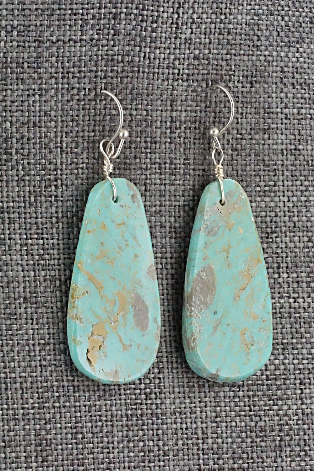Turquoise & Sterling Silver Earrings - Joe Garcia
