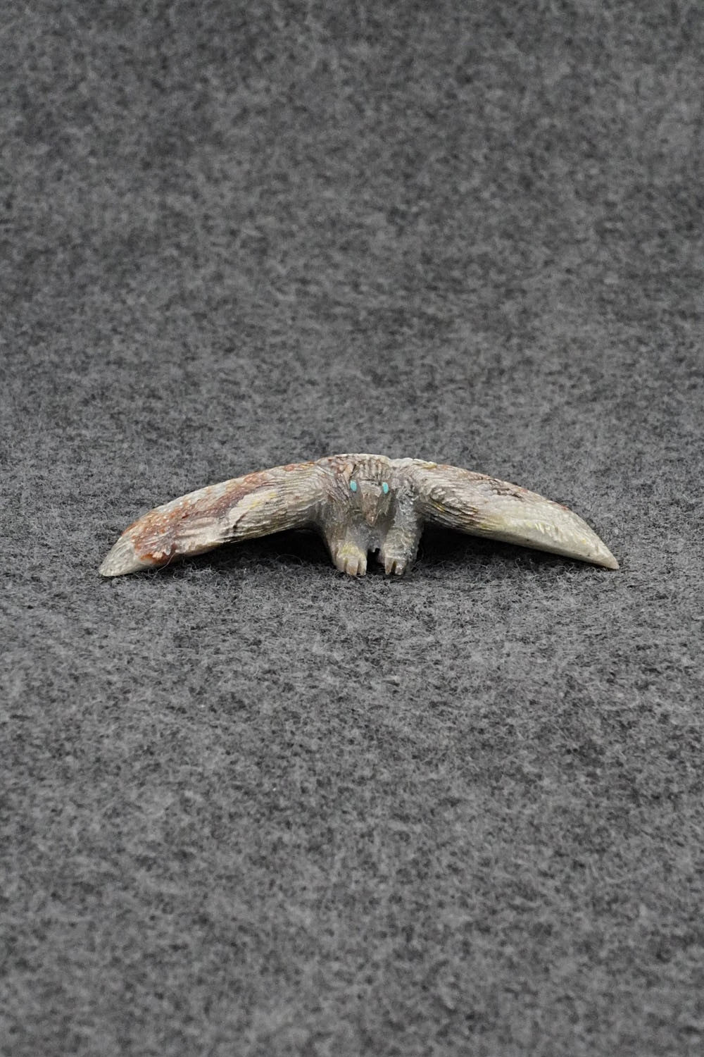 Eagle Zuni Fetish Carving - Todd Lowsayatee