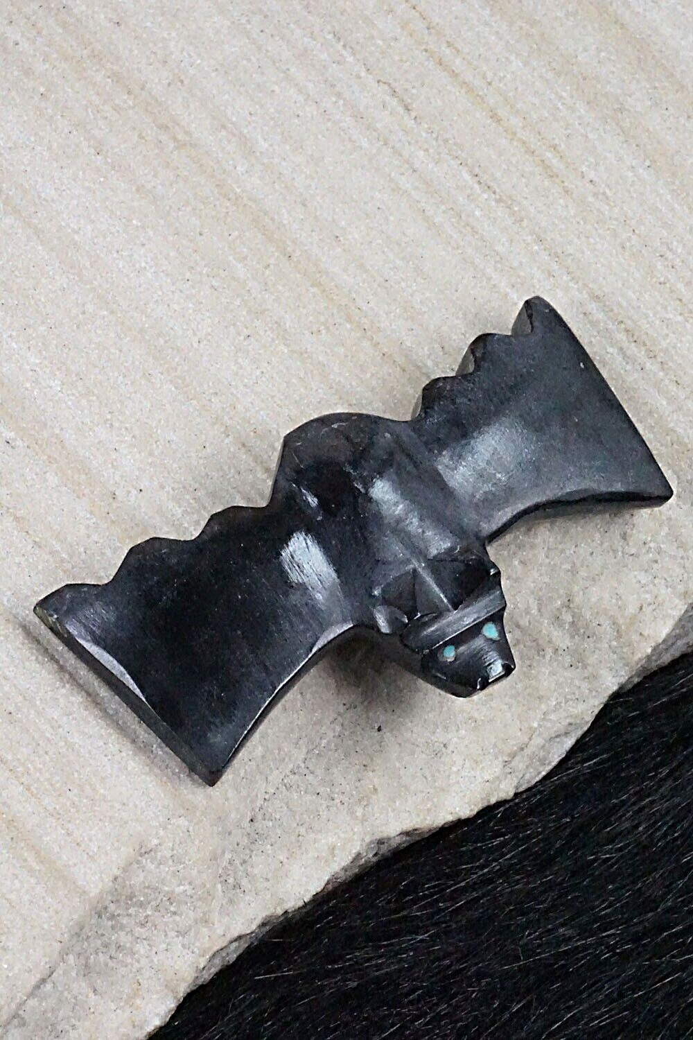 Bat Zuni Fetish Carving - Tim Lementino