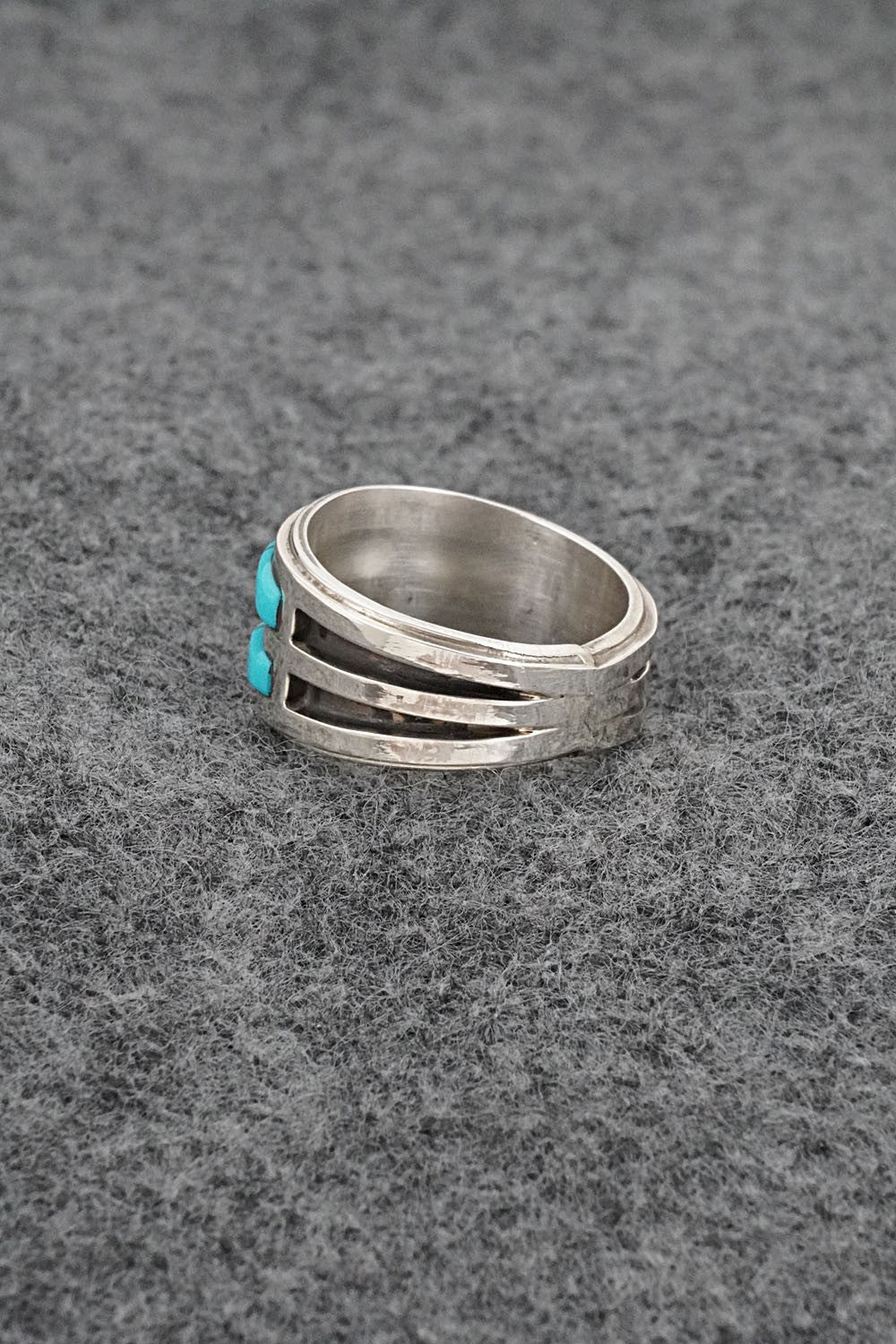 Turquoise & Sterling Silver Ring - Wilbert Muskett Jr. - Size 7.25